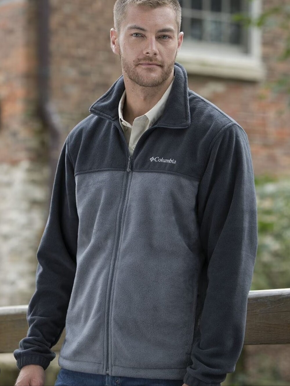 Columbia Men's Steens Mountain Full-Zip Fleece Jacket - Dark Gray